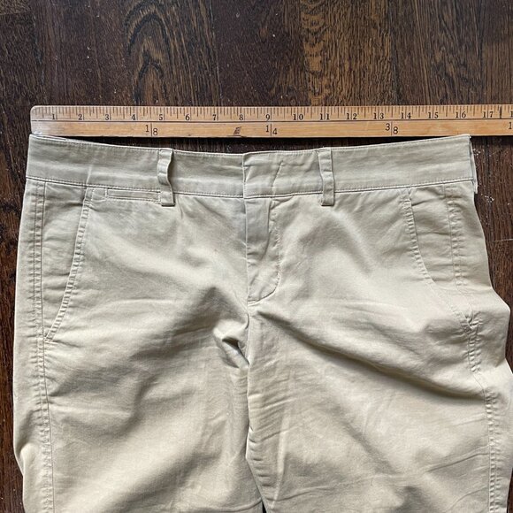 Vince Womens Classic Chino Stretch Khaki Mid Rise Pants-Size 6 - Picture 8 of 11